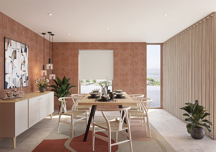 Beech Leaf (Blackout), Stone - Roller Blind - Image 8